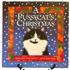 VTG 1994 A Pussycat's Christmas Book by Margaret Wise Brown, HCDG